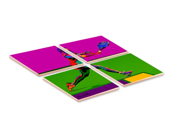 Female Tennis 4-1 Coaster - Image 2