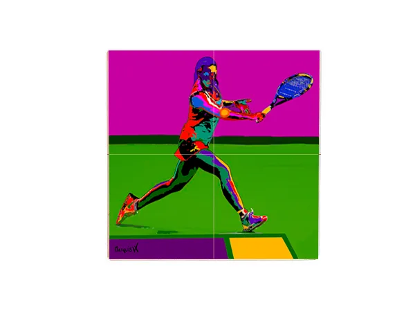 Female Tennis 4-1 Coaster