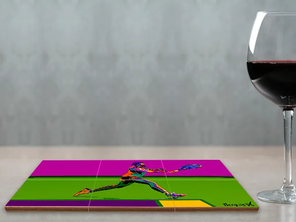 Female Tennis  6-1 Coaster - Image 3