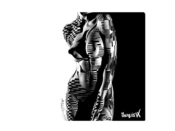 Piano BW White Black Single Coaster