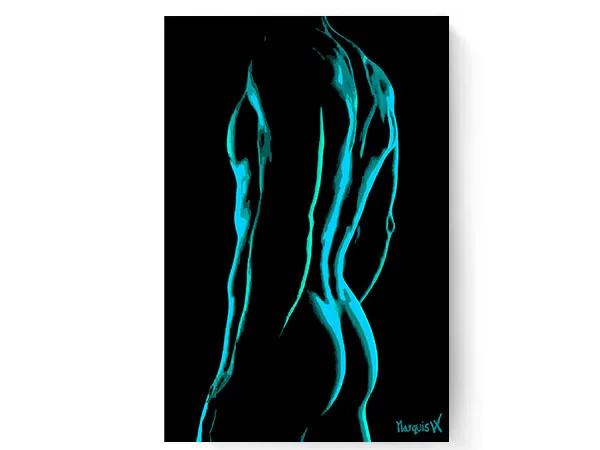 Teal Spardacus On Canvas