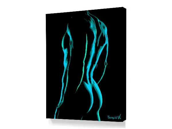 Teal Spardacus On Canvas - Image 3