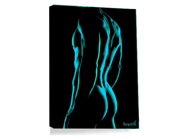 Teal Spardacus On Canvas - Image 4