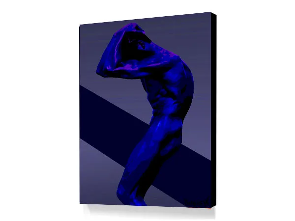 The Thought BLUE On Canvas - Image 2