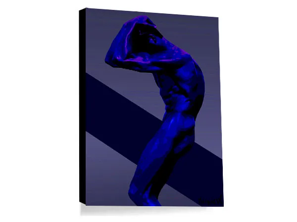 The Thought BLUE On Canvas - Image 3