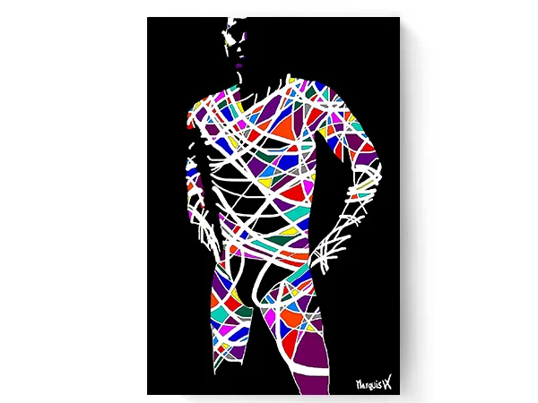 Retro Man On Metal