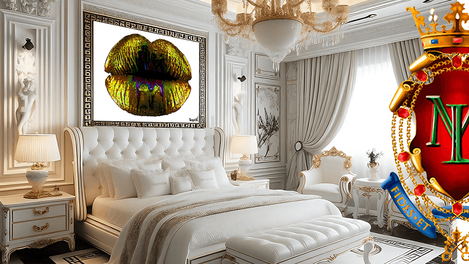 Giclee' Canvas Lips Paintings by Marquis Leo Collection